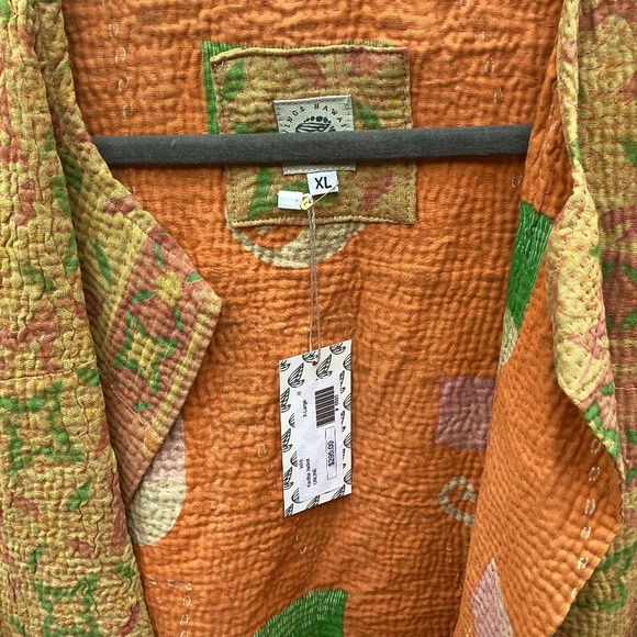 NEW Wings Hawaii vintage kantha JACKET blazer xl - Picture 5 of 5